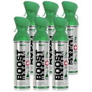 Boost Oxygen Natural Portable 10 Liter Pure Canned Oxygen Canister (6 Pack)