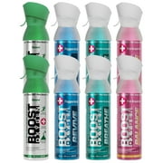 Boost Oxygen Natural Portable 5 Liter Pure Oxygen Canister (8 Pack)