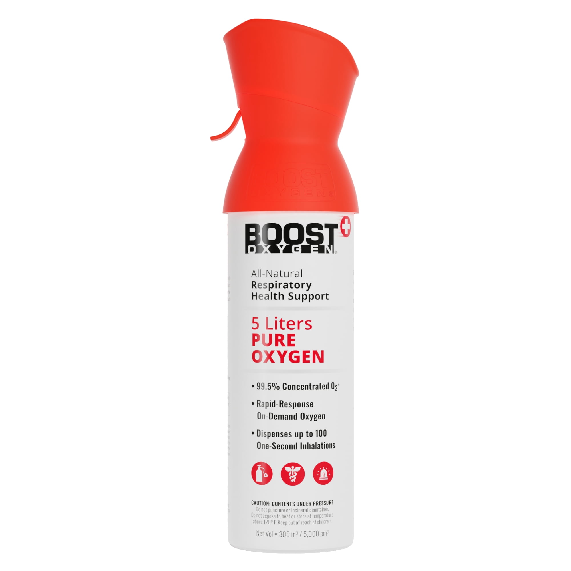 Boost Oxygen Portable Canned Oxygen, Natural Health Support Oxygen, 5L