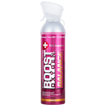 Boost Oxygen Supplemental Canned Oxygen BALANCE Pink Grapefruit Large 10 Liter, 1 Pack, Model 704