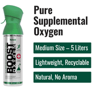 Boost Oxygen Portable Canned Oxygen, Natural, 5L