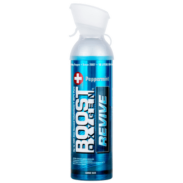 Boost Oxygen Supplemental Canned Oxygen REVIVE Peppermint Large 10 Liter, 1 Pack, Model 702
