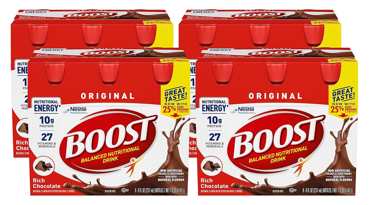 Boost Rich Chocolate, 8 oz, 6 CT (Pack of 4) - Walmart.com