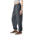 thumbnail image 1 of Boost Straight Leg Sweatpants Women Fleece Cuffed Joggers Comfy Daily Track Pant Athletic Fit Trousers 03-Dark Gray L, 1 of 3