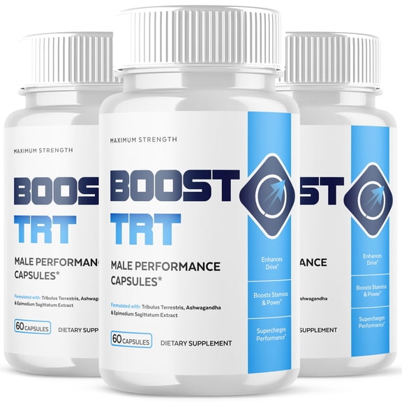 Boost TRT Advanced Formula Pills All Natural Vitamin Supplement BoostTRT 180 Capsules