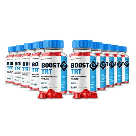 Boost TRT Gummies, Advanced Formula, BoostTRT Supplement All Natural Formula, Maximum Strength (10 Pack)