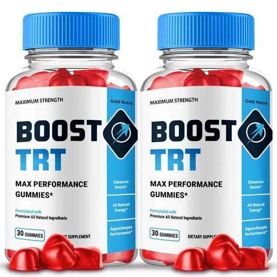 Boost TRT Gummies, Advanced Formula, BoostTRT Supplement All Natural Formula, Maximum Strength (2 Pack)