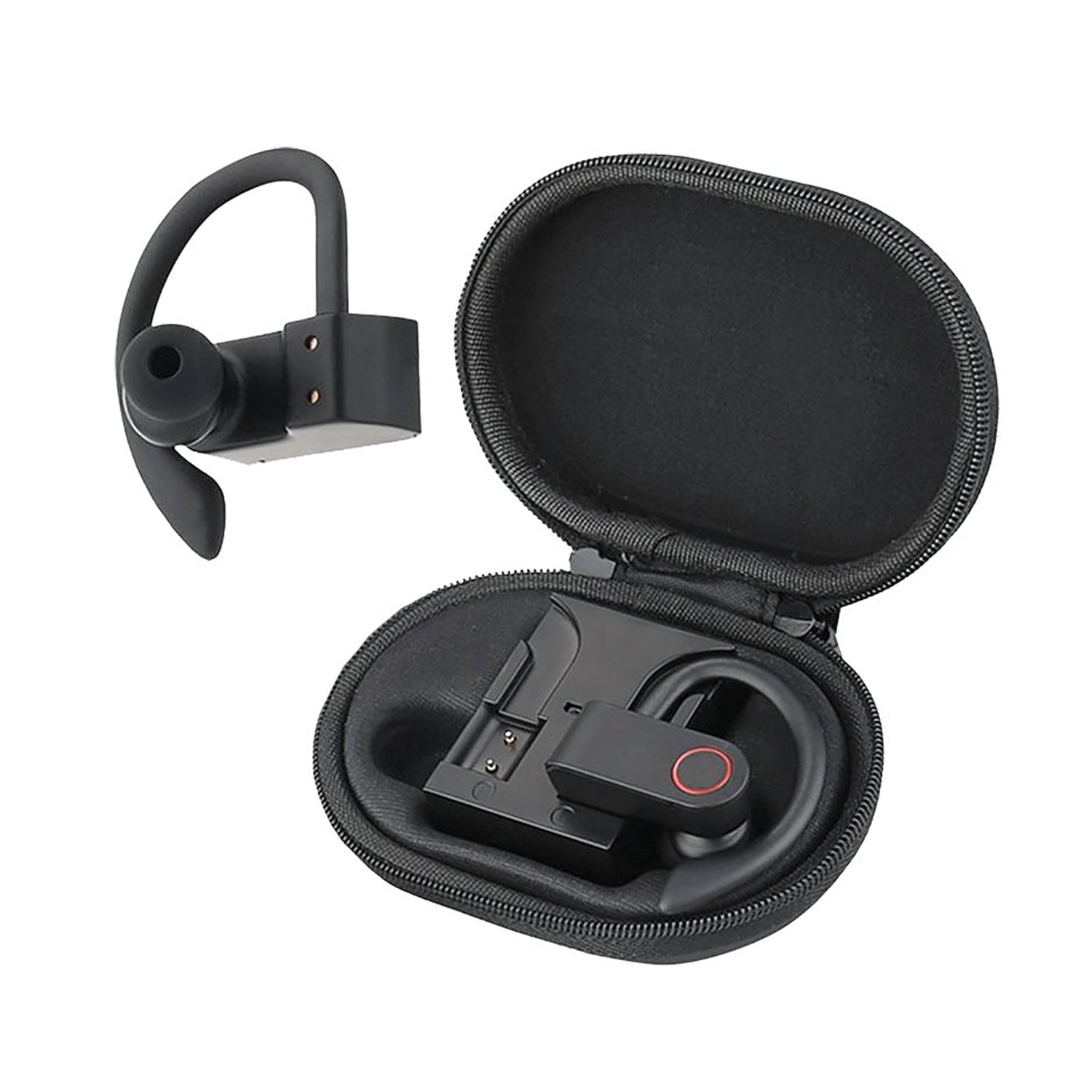 Boost TWSB700 TWS Wireless Hanging Ear Type Bluetooth Earphone With Charging Zipper Case Microphone