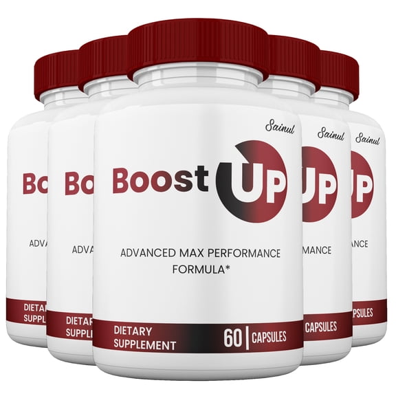 Boost Up Pills for Men, Boost Up Capsules for Maximum Performance, All Natural Pastillas Supplement for Male Health, 60 count (5 Pack)