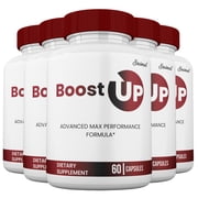 Boost Up Pills for Men, Boost Up Capsules for Maximum Performance, All Natural Pastillas Supplement for Male Health, 60 count 5 Pack