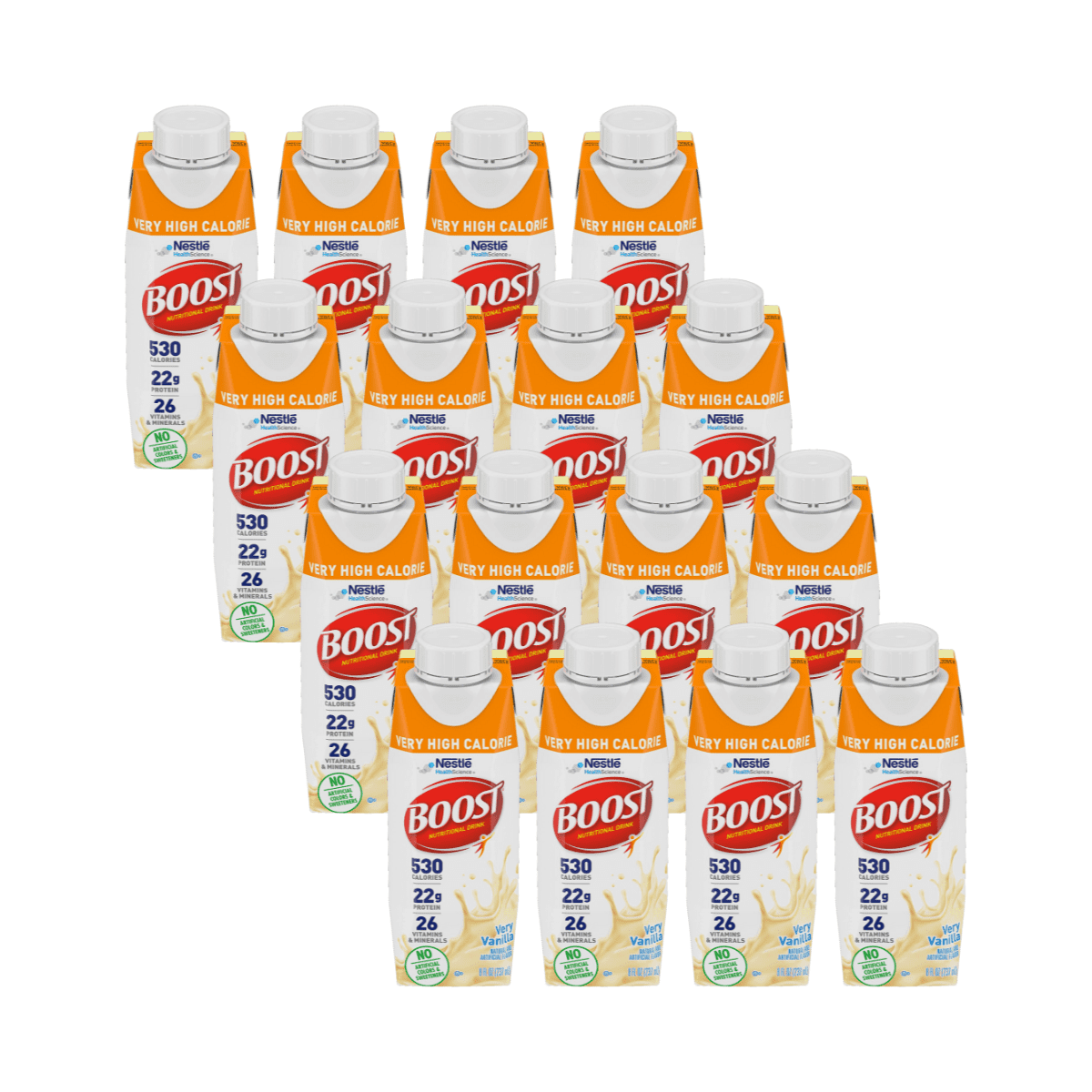 Boost very high calorie nutritional drink very vanilla 8 ounce carton