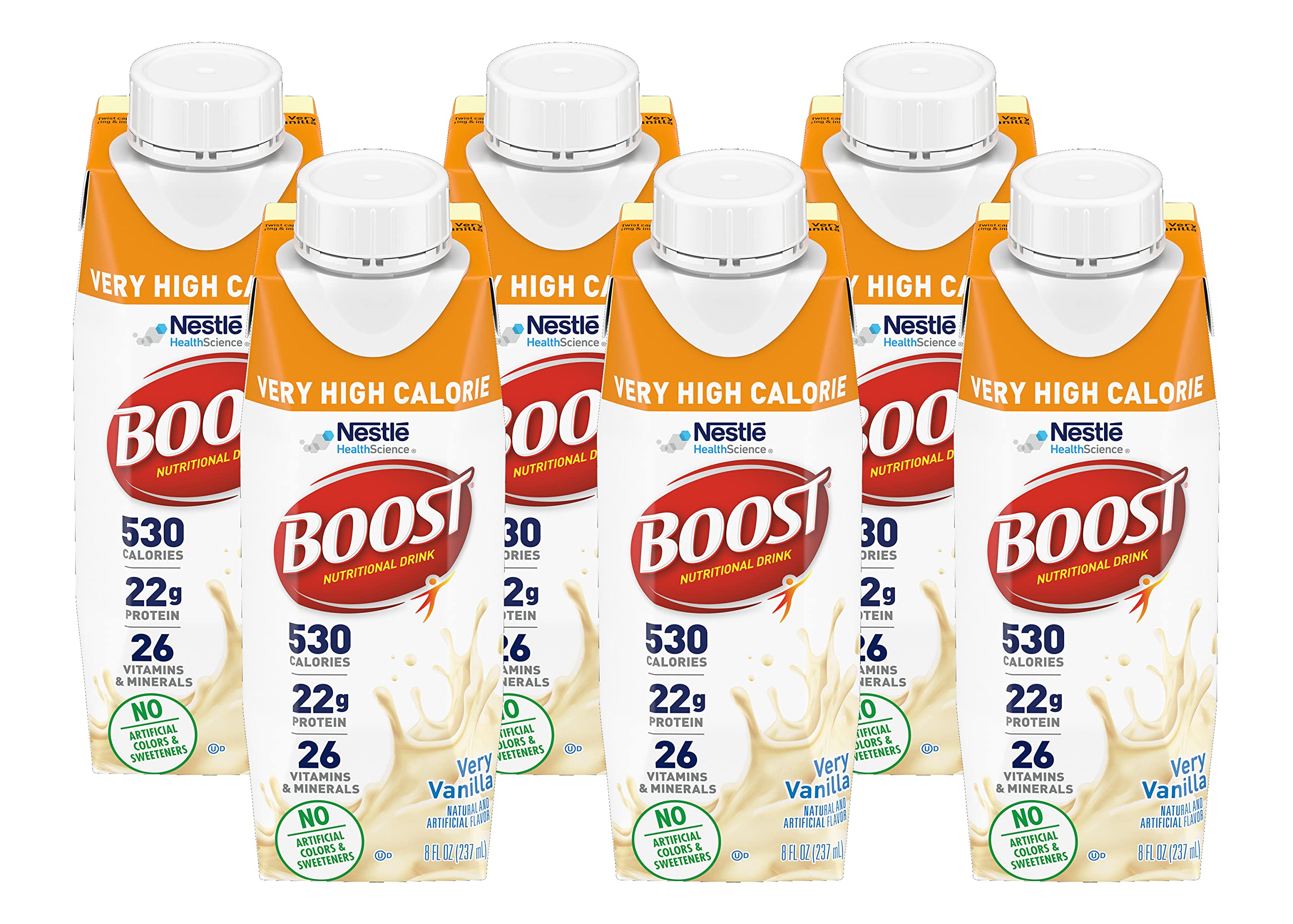 Boost Very High Calorie Nutritional Drink, Very Vanilla, No Artificial