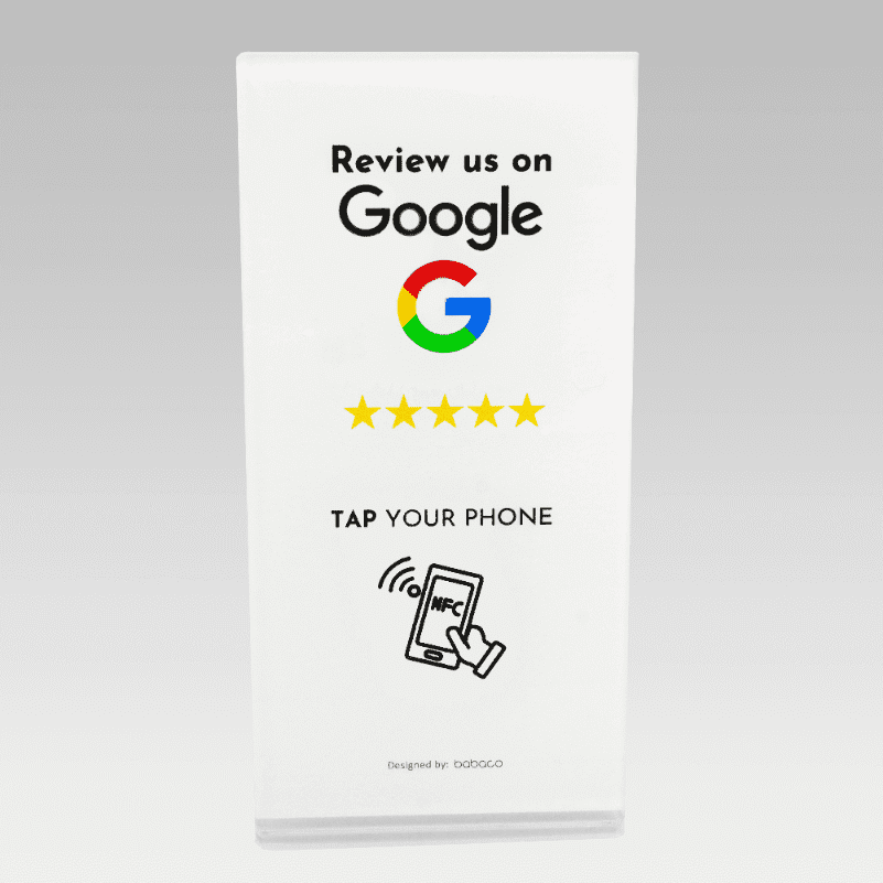 Boost Your Business Tap NFC Stand for Google reviews, All Phones ...