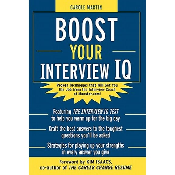 Boost Your Interview IQ (Paperback) by Carole Martin