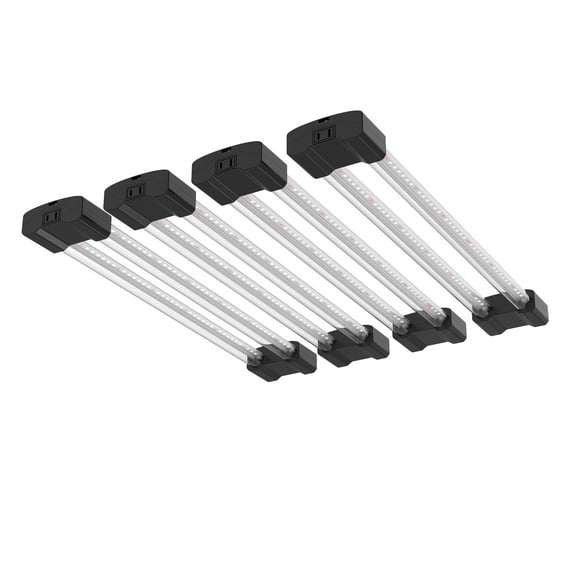 BoostGro 2FT LED Grow Light Full Spectrum with Enriched Red Light Linkable Design for Indoor Plants and Gardening (4-pack)