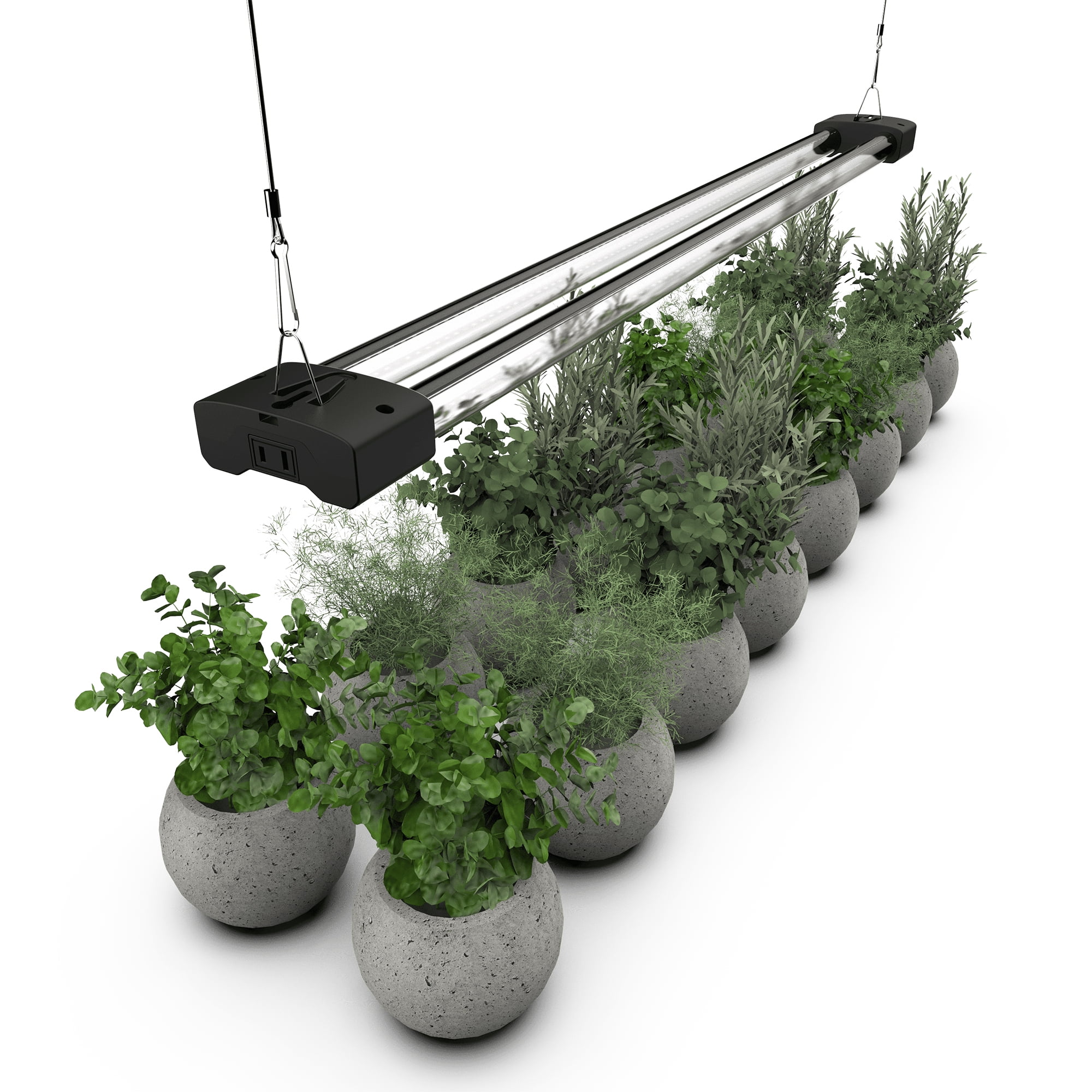 BoostGro 36" Black LED Grow Light with Full Spectrum for Indoor Plants
