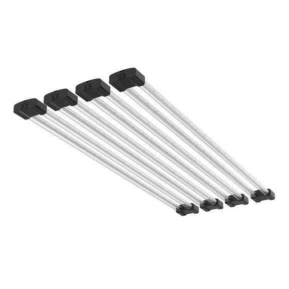 BoostGro 4FT LED Grow Light Full Spectrum with Enriched Red Light Linkable Design for Indoor Plants and Gardening (4-pack)