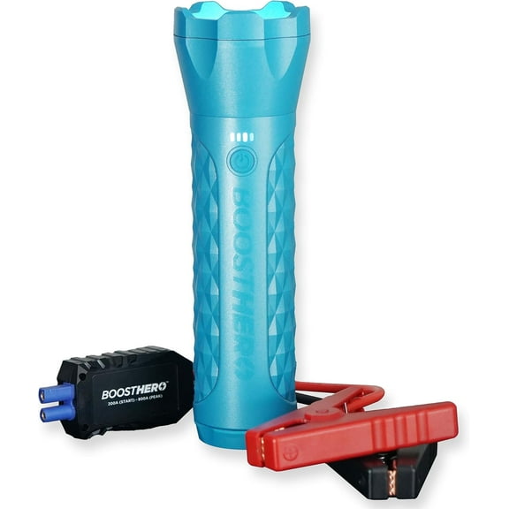BoostHero Portable Vehicle Jump Starter, Flashlight & Power Bank