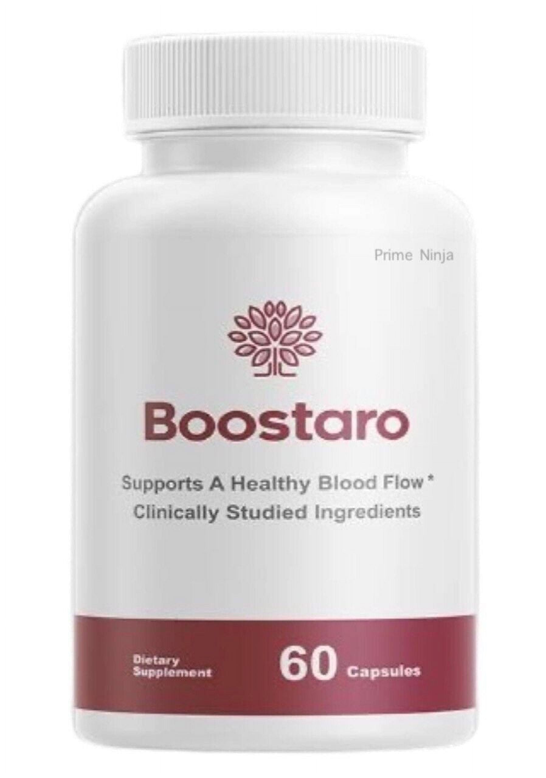 Boostaro Blood Flow Support for Men, Max Strength 60 Capsules