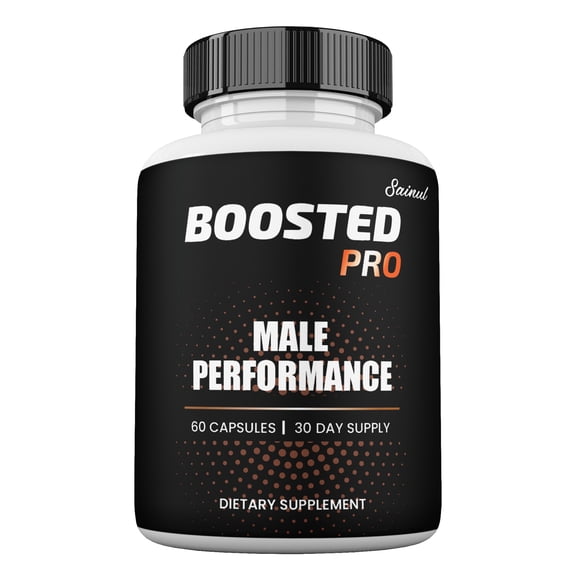 Boosted PRO Blood Flow Capsules, Maximum Strength, Boosted PRO Male Supplement Pills (1 Pack)