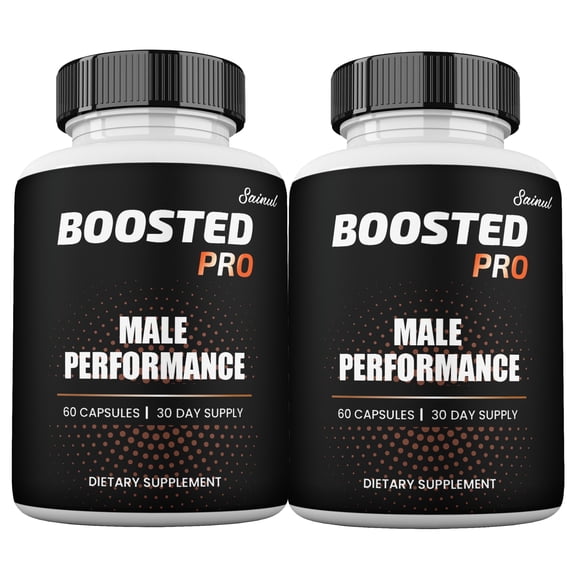 Boosted PRO Blood Flow Capsules, Maximum Strength, Boosted PRO Male Supplement Pills (2 Pack)