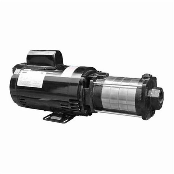 Booster Pump, 2 hp, 120/240V AC, 1 Phase, 1-1/4 in NPT Inlet Size, 5 Stage, 100 psi Max Pressure