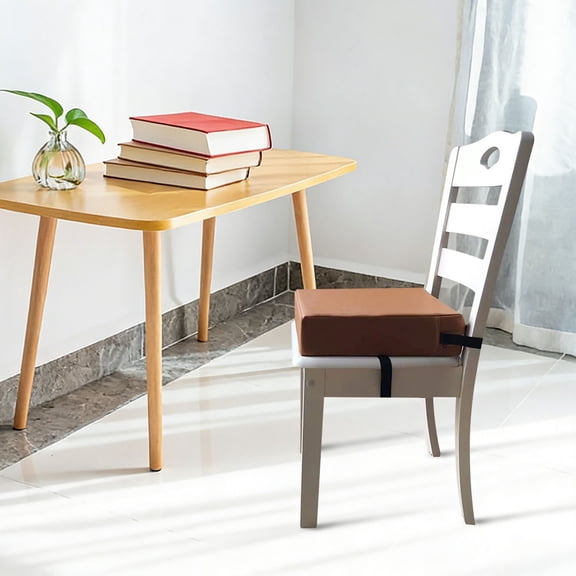 Booster Seat for Kitchen Chair - Portable Travel Increasing Cushion for Kid, with 2 Adjustable Strap Buckle, Non-Slip Bottom - Great for Kitchen, Restaurant, Office, Home