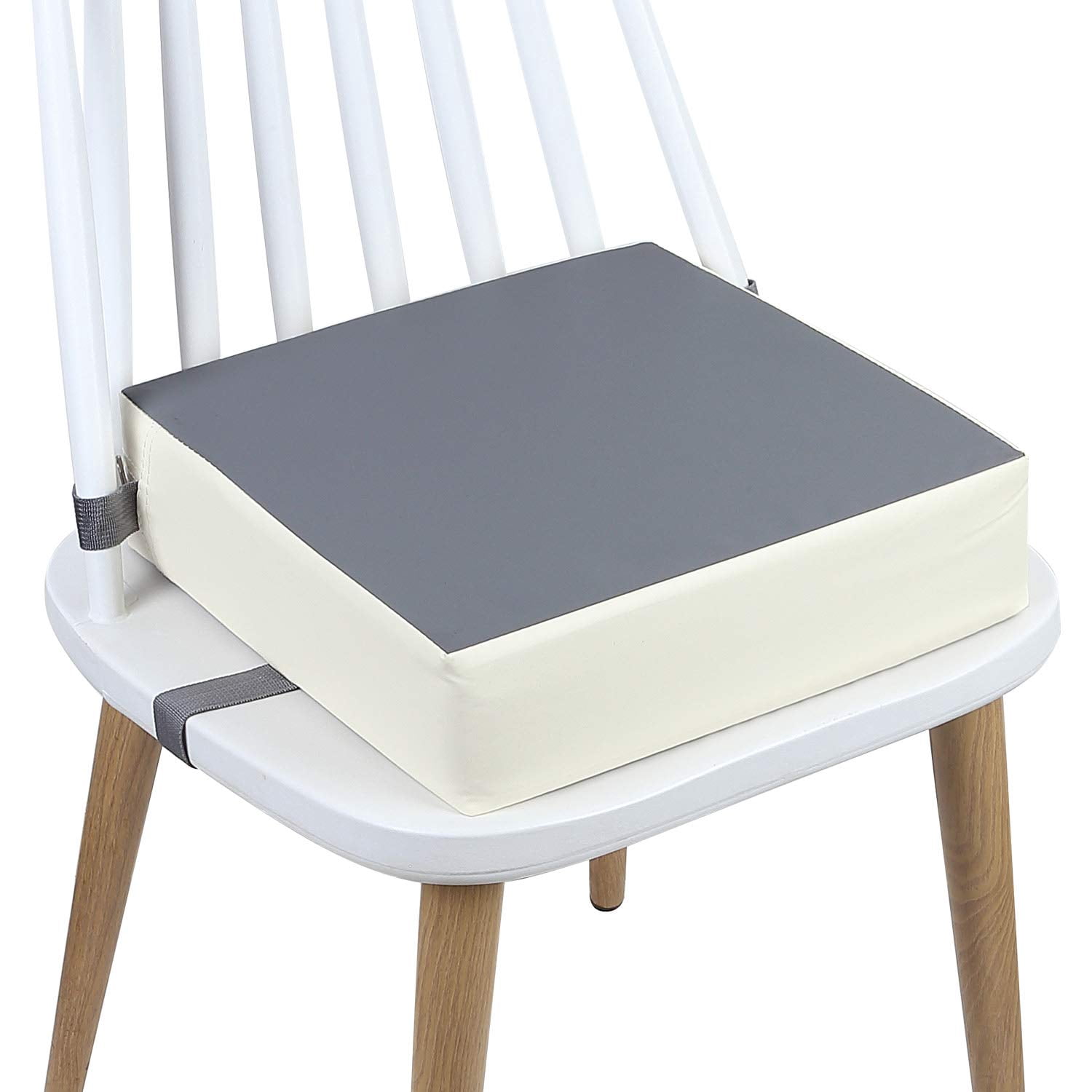 Booster Seat for Kitchen Chair - Toddler PU Washable 2 Straps Safety ...