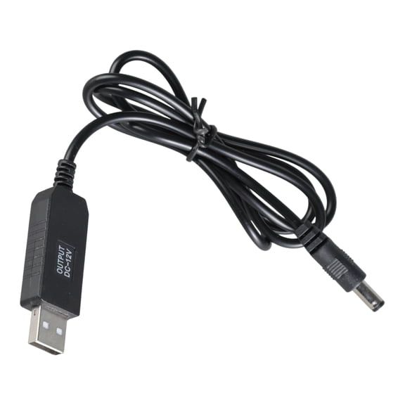 Boosting Line USB 5V to DC5521 12V Step Up Converter Cord Adapter Cable 5.5x2.1mm Output for Car Cooling Fan Recorders