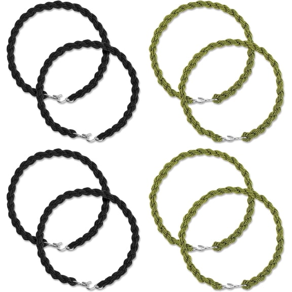 Boot Blousers Military 8Pcs Boot Bands Elastic Blousing Straps with Metal Hook