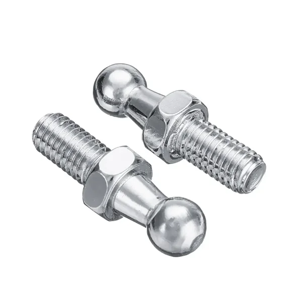 Boot Bonnet Gas Strut End Fitting Universal 2pcs Silver 10mm M8 Ball Pin Joint Valve Spring Holders