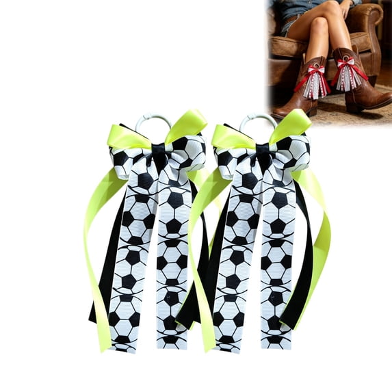 Boot Bow Accessories, Red & White Lace Ribbon Boot Tassel Charms for ...