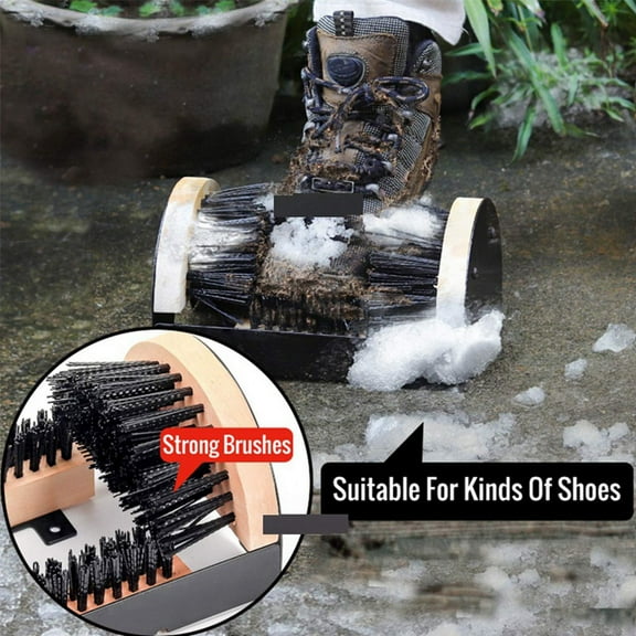 Boot Brush Indoor and Outdoor Cleaning Shoe Brushrs All Weather Industrial Shoe Cleaner & Scraper Brush