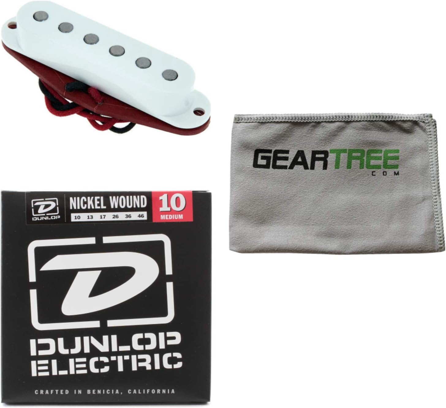 Boot Camp Grit Single Coil Pickup White Bridge w/Poli