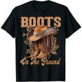 thumbnail image 1 of Boot Cowboy Western Cowgirl Linedance Leopard Women T-Shirt, 1 of 7