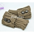 thumbnail image 1 of Boot Cuffs Socks Leg Warmers Crochet Knit Toppers Girls Button Knee Leggings, 1 of 1