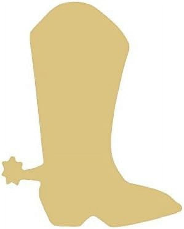 Boot Cutout Unfinished Wood Spurs Horseback Riding Horse Shoes Rodeo