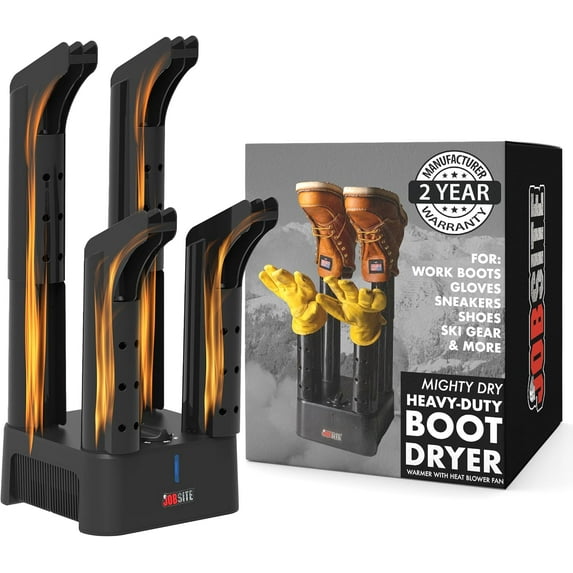 Boot Dryer - Mighty Dry with Heat Blower Fan - Fast Glove & Shoe Dryer - Helps Reduce Odor