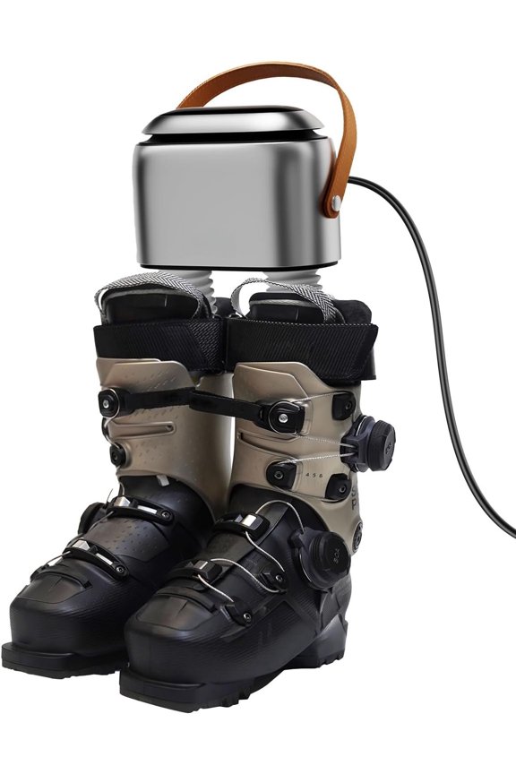 Boot Dryer for Work Boots and Ski Boots with Ozone Odor Freshening, Portable Shoe Dryer & Glove Dryer with 11.81-Inch Extendable Hoses, 3 Heat Levels, 1-9H Timer for Sneakers and Rain Boots