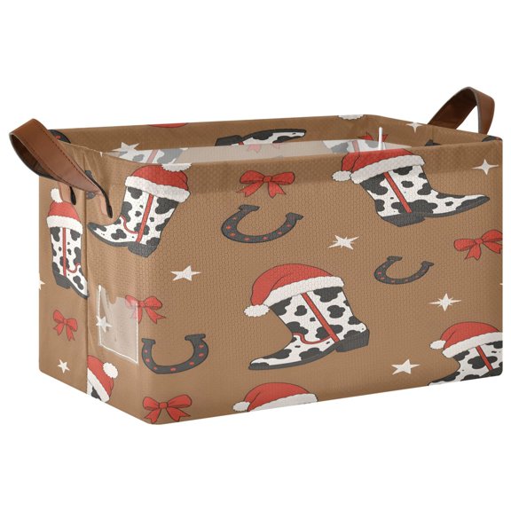 Boot Foldable Storage Large Fabric Storage Baskets Organizer Storage Bins with Handles for Shelves