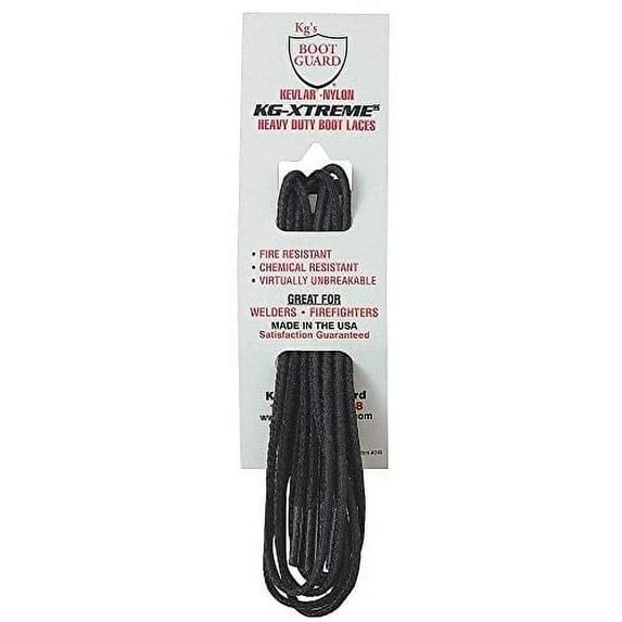 Boot Guard KG Extreme 45in Black Boot Laces Heavy Duty Fire Resistant