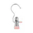 thumbnail image 1 of Boot Hanger Clips,12-Pack Laundry Hanging Hooks,Clothes Pins for Closet Organizer,Heavy Duty Hanger Clips,Travel Drying Clothes Pins,Multi Function Clip Hooks for Closet Travel Pants,1PC(Pink), 1 of 6