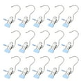 thumbnail image 1 of Boot Hangers Clips, 15 Pack Laundry Hooks Hanging Clips Clothes Pins Closet Hanger Organizer Clamps Socks Towel Clips Heavy Duty Clothespins Bulk Hanger Clips for Closet Travel Pants Socks Handbags, 1 of 9
