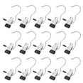 thumbnail image 1 of Boot Hangers Clips Laundry Hooks Hanging Clips Clothes Pins Closet Hanger Organizer Clamps Socks Towel Clips Heavy Duty Clothespins Bulk Hanger Clips for Closet Travel Pants Socks Handbags, 15 Pack, 1 of 7