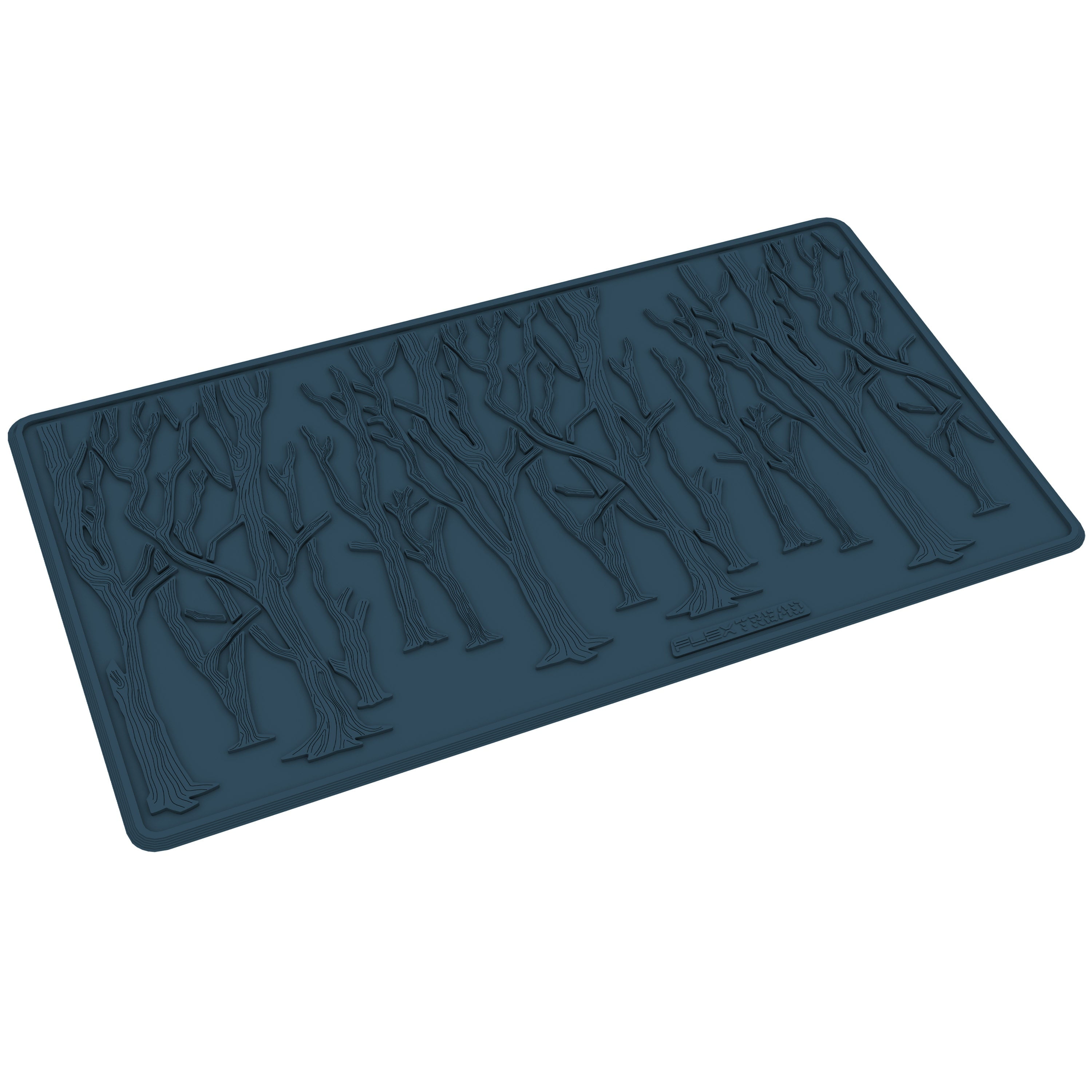 Boot Mat Tree Scene- Dark Blue Each FlexTread - Walmart.com