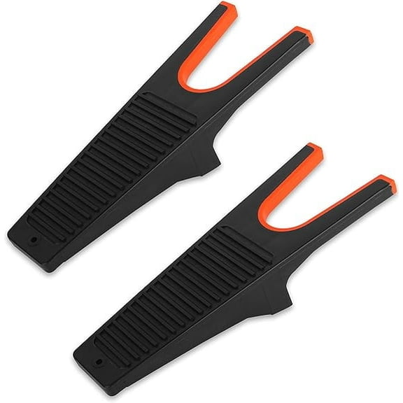 Boot Puller Boot Jack Shoes Remover Sturdy Boots Remover Puller with Non-Staining Rubber Grip for Cowboy Rubber Boots Orange 2pc