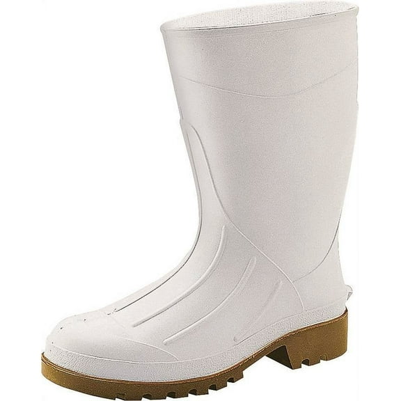 Boot Pvc Pln Toe 12in White 8