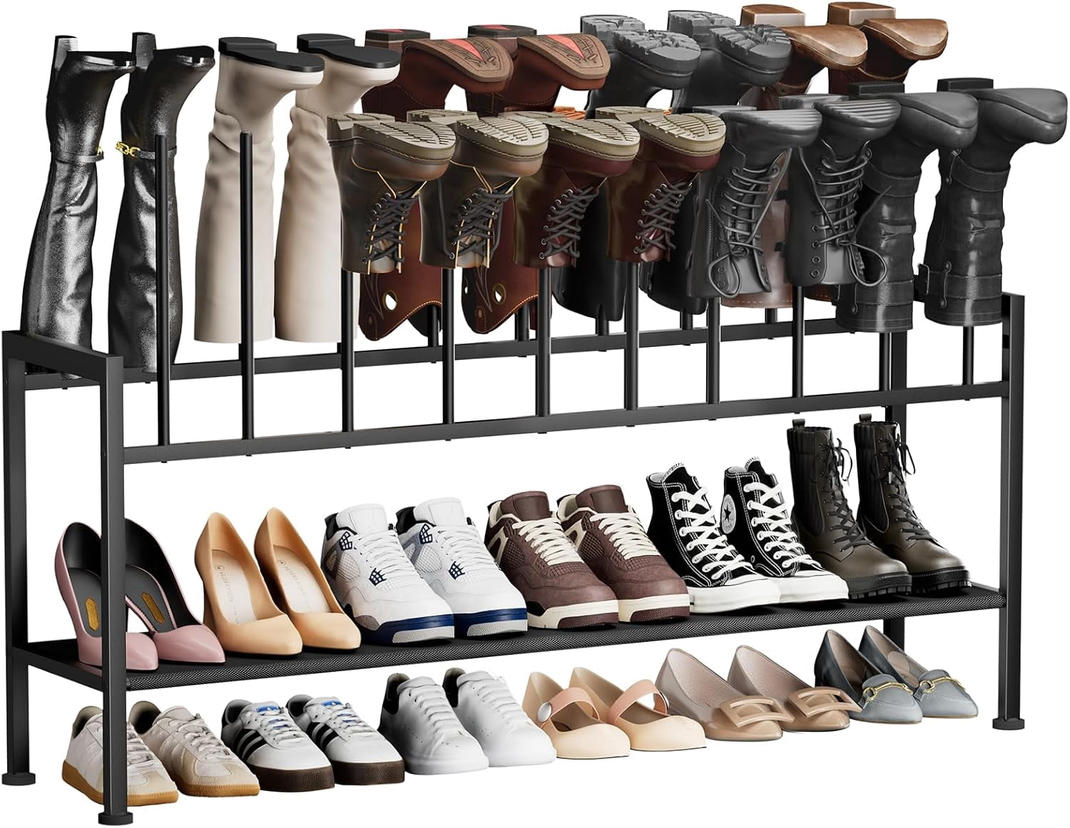 Boot Rack Price Boot Rack 4-Tier - Metal Boot Storage Rack for Tall Boots Organizer ...