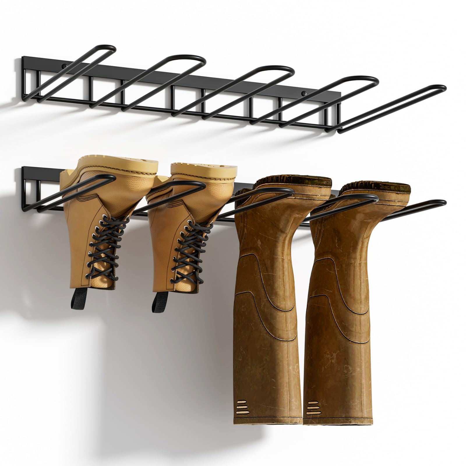 Boot Camp Racks Boot Rack, Wader Hangers for wall, Metal Wall Mounted Shoe Racks, 4 ...
