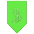 thumbnail image 1 of Boot Rhinestone Bandana Lime Green Small, 1 of 1